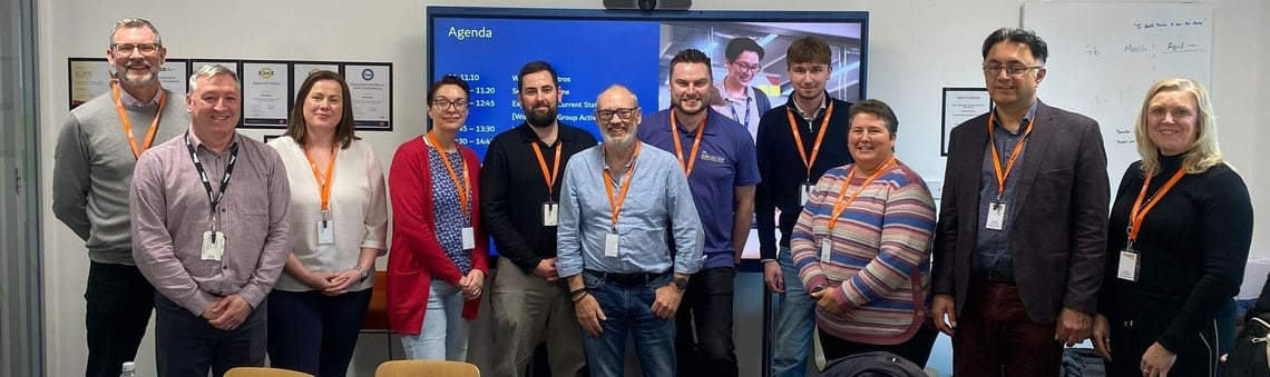 A group photo of men and women smiling at the camera for the LCS level 3 workshop.